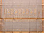 Thumbnail for White Uppada Cotton Silk Handloom Saree with Mango Pallu Design - Global Threads - Distacart