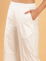 Thumbnail for BohoJazz Formal Serene White Waistcoat with Trousers Co-ord Set