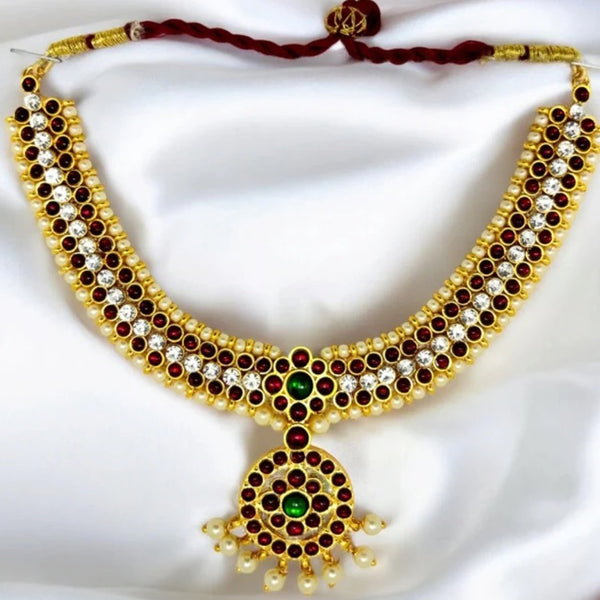 Elite Trading Classical Dance Jewelry – Bharatanatyam Small Necklace for Women & Girls - Distacart