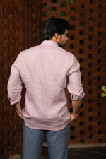 Thumbnail for Linen Pink Seafoam Serenity Shirt By Hilo Design