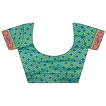 Thumbnail for Joban Fashion Aqua Blue Patola Soft Silk Patola Saree