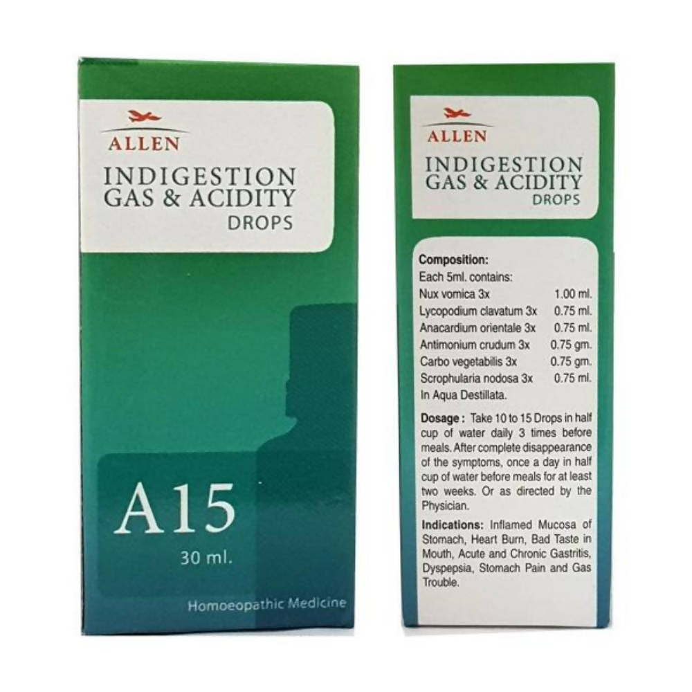 Allen Homeopathy Indigestion Gas & Acidity Drops