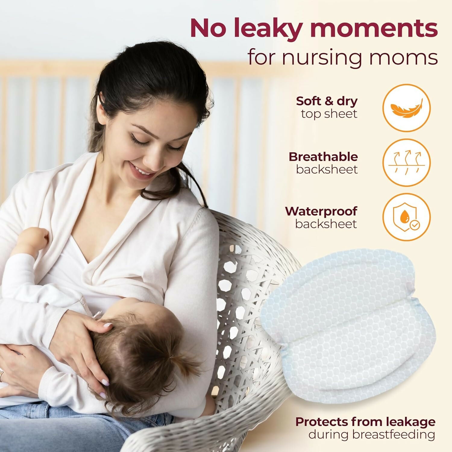 LuvLap Ultra Thin Honeycomb Nursing Breast Pads - Distacart