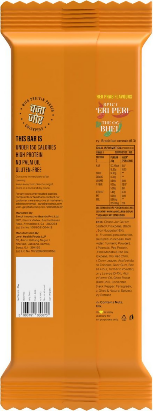 Phab Curry Podi Leaf Protein Bars - Dista