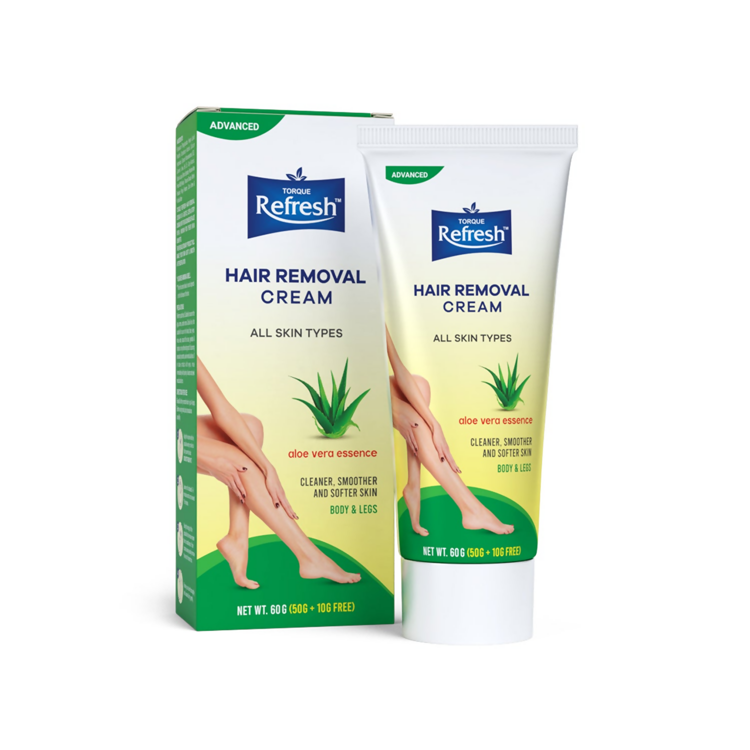 Torque's Refresh Hair Removal Cream With Aloe Vera Essence - Distacart