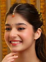 Thumbnail for Ruby Raang Traditional Teardrop Maang Tikka