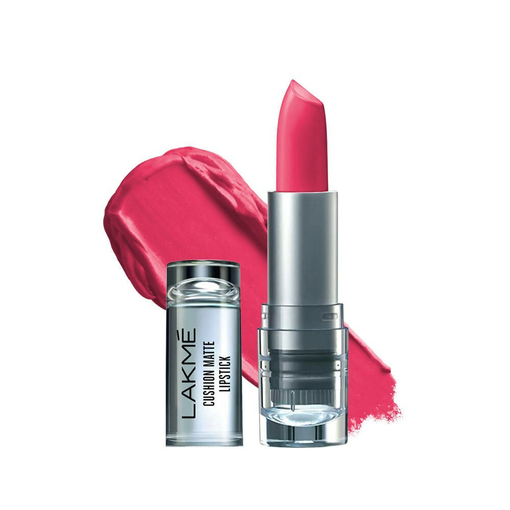 Lakme Cushion Matte Lipstick - Pink Charm - Distacart