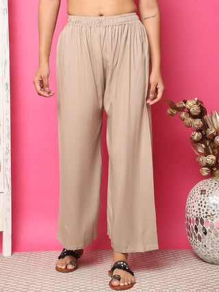 TAG 7 Women Flared Ethnic Palazzos