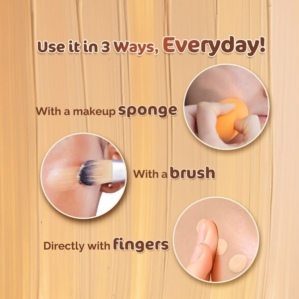 Mamaearth Hydra-Glow Full Coverage Foundation With Vitamin C & Turmeric - Nude Glow - Distacart