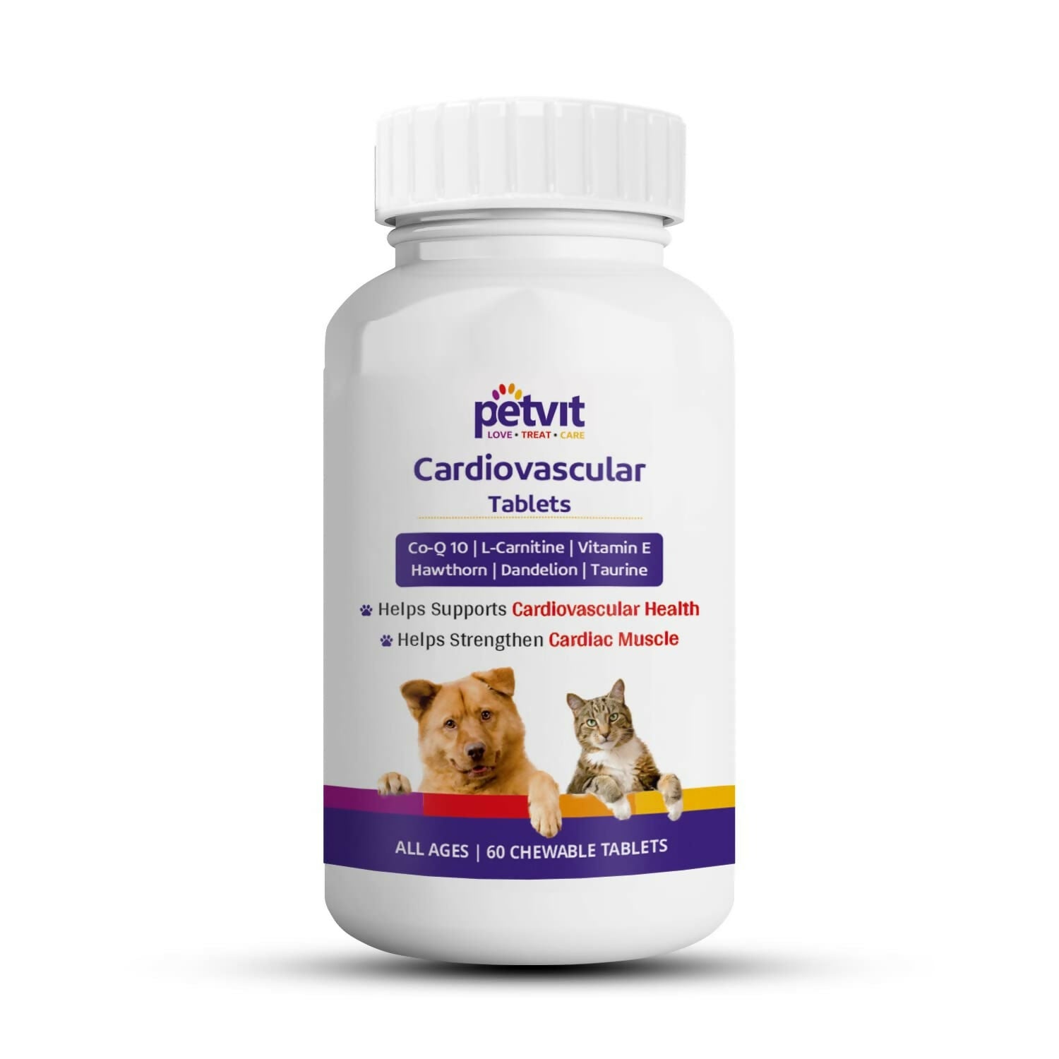 Petvit Cardiovascular Dog Supplement Tablets