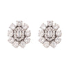 Nuyug Silver Blossom Diamond Studs - Distacart