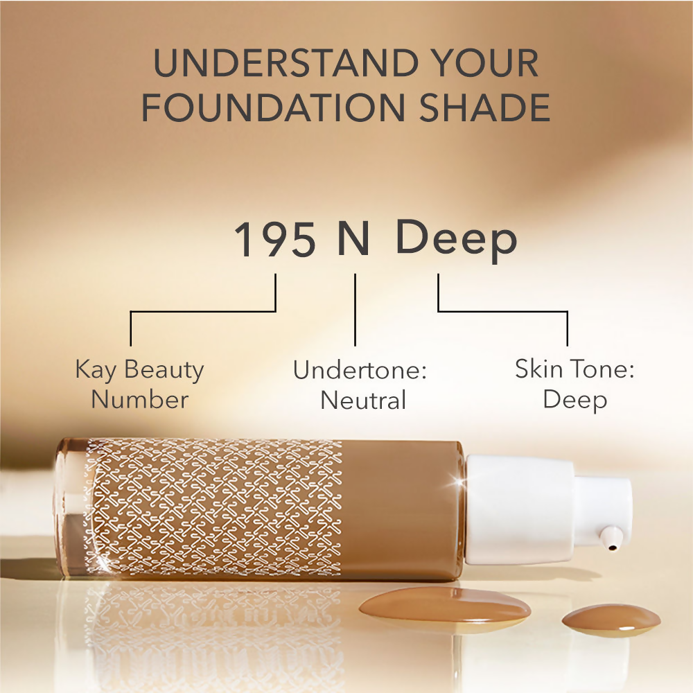 Kay Beauty By Katrina Kaif Hydrating Foundation - 195N Deep - Distacart