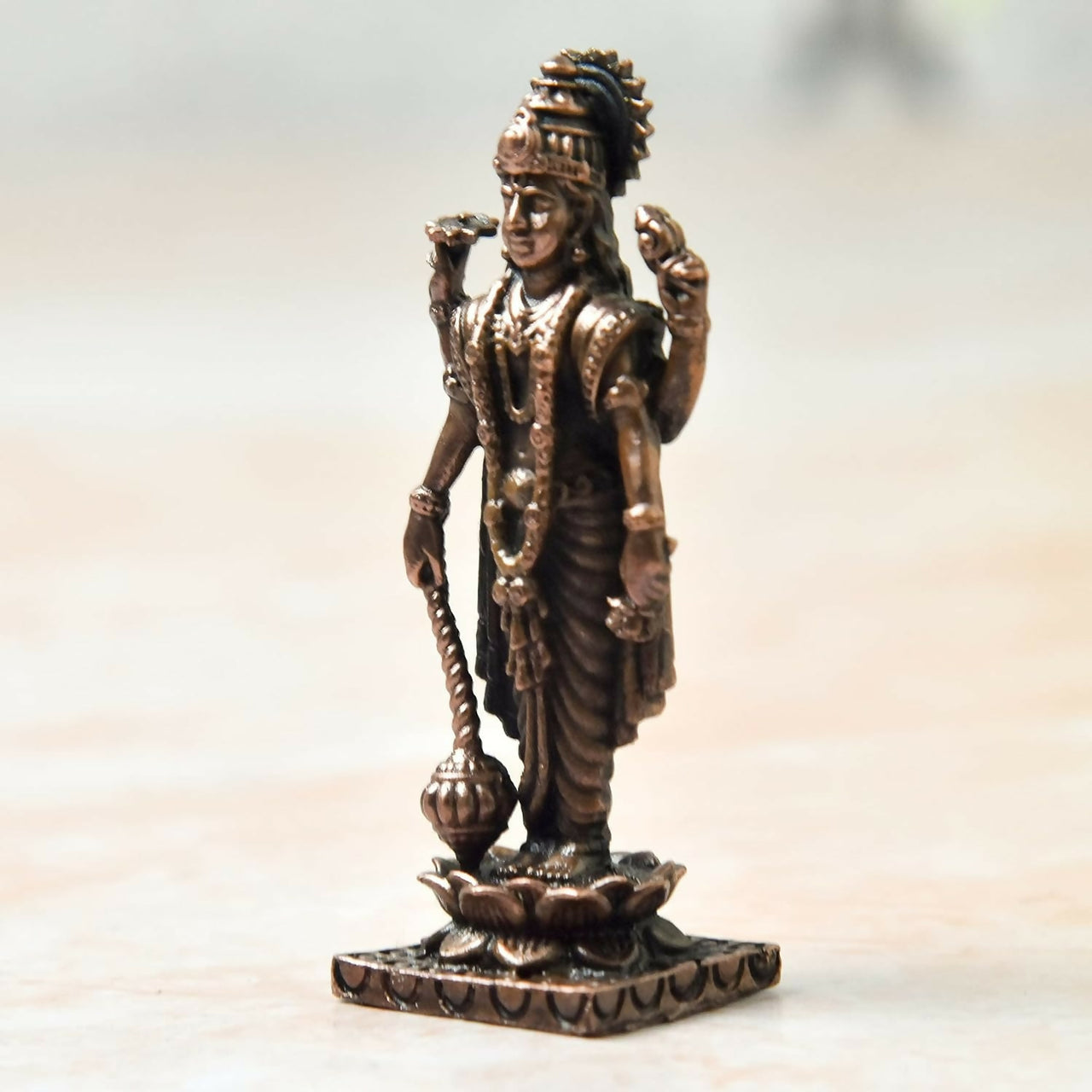 Copper Idols India - By Bhimonee Decor , Copper Vishnu Idol - Distacart