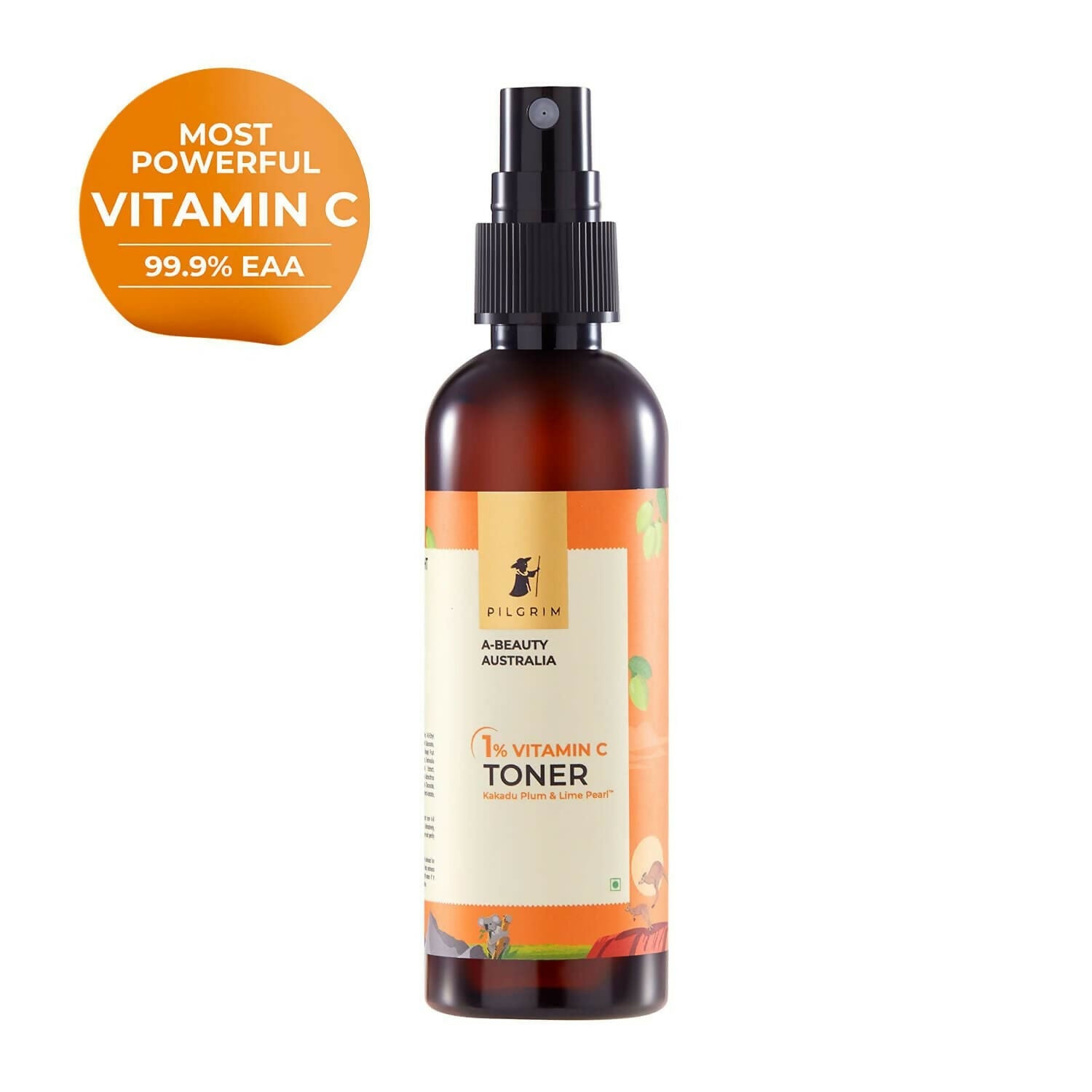 Pilgrim Australian 1% Vitamin C Toner with Kakadu Plum & Lime Pearl For Glowing Skin, Open Pores Tightening & Refining - Distacart