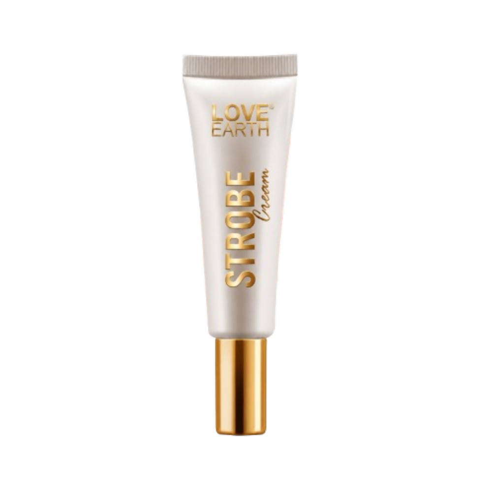 Love Earth Strobe Cream, Rose Gold - Primer + Highlighter + Moisturizer With Hyaluronic Acid - Dista
