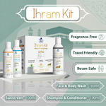 Thumbnail for Livort Ihram Kit Hajj & Umrah Face & Body Wash Sunscreen Shampoo & Conditioner - Distacart