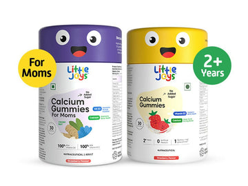 Little Joys Calcium Gummies for Moms & Kids 2+ Years Combo - Distacart