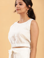 Thumbnail for BohoJazz Wraparound Shorts with Blouson Crop Top Co-ords
