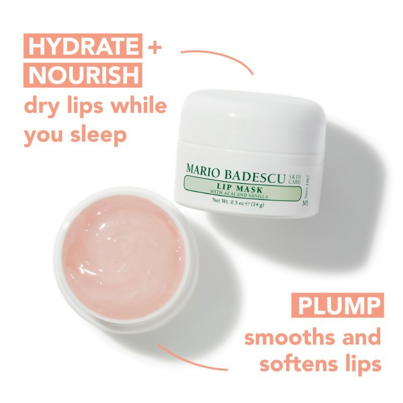 Mario Badescu Lip Mask With Acai And Vanilla - Distacart