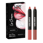 Thumbnail for Love Earth Lip Crayon Non-Transfer Lipstick - Nudes - Distacart