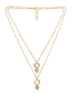 Thumbnail for Ruby Raang Green Aventurine & Kundan Necklace