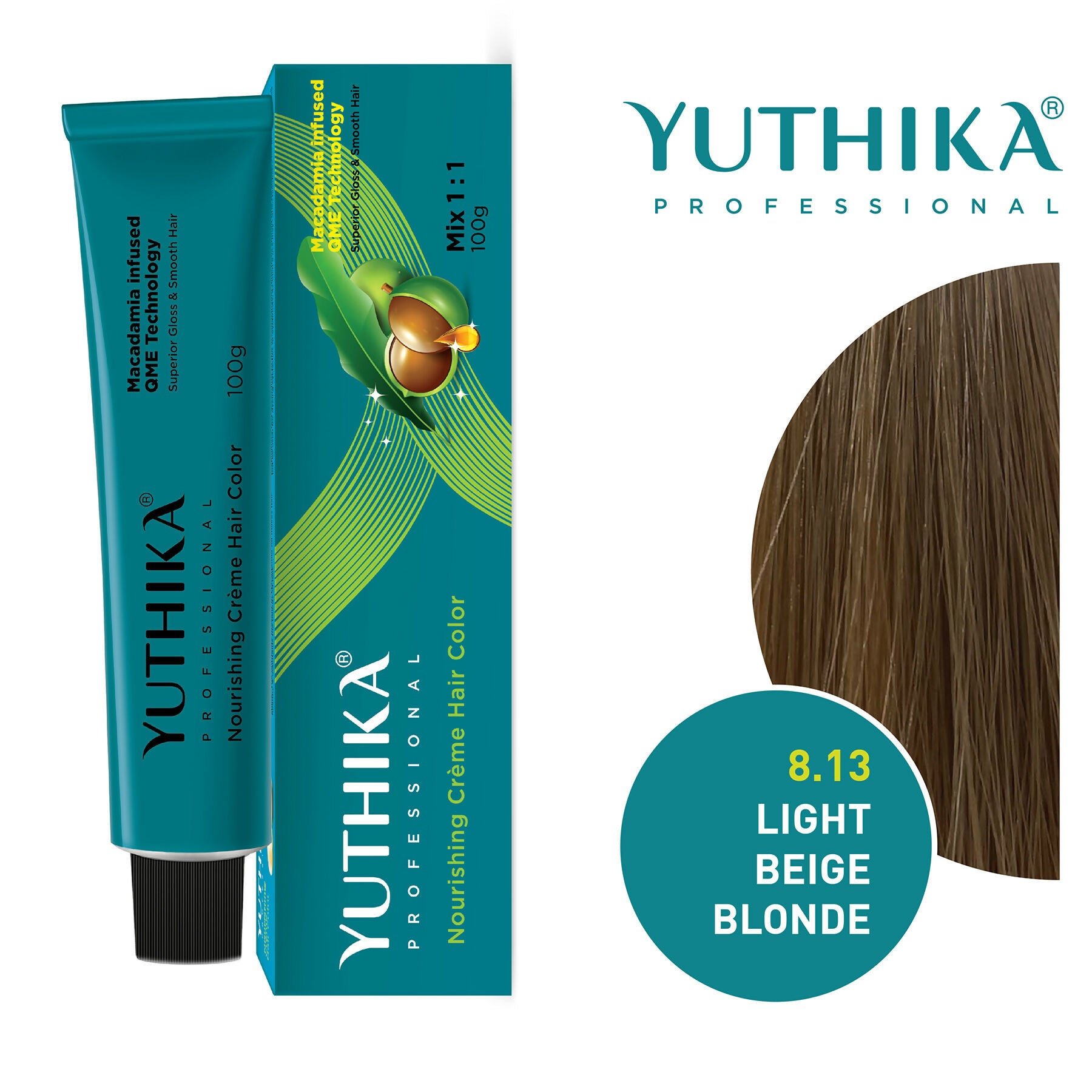 Yuthika Professional Creme Hair Colour - Light Beige Blonde - Distacart