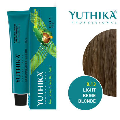 Yuthika Professional Creme Hair Colour - Light Beige Blonde - Distacart