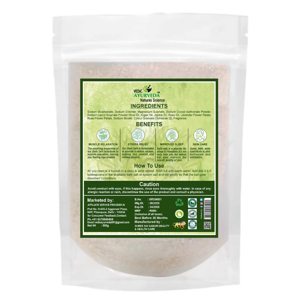 VedicAyurveda Lemongrass Bath Salt - Dista