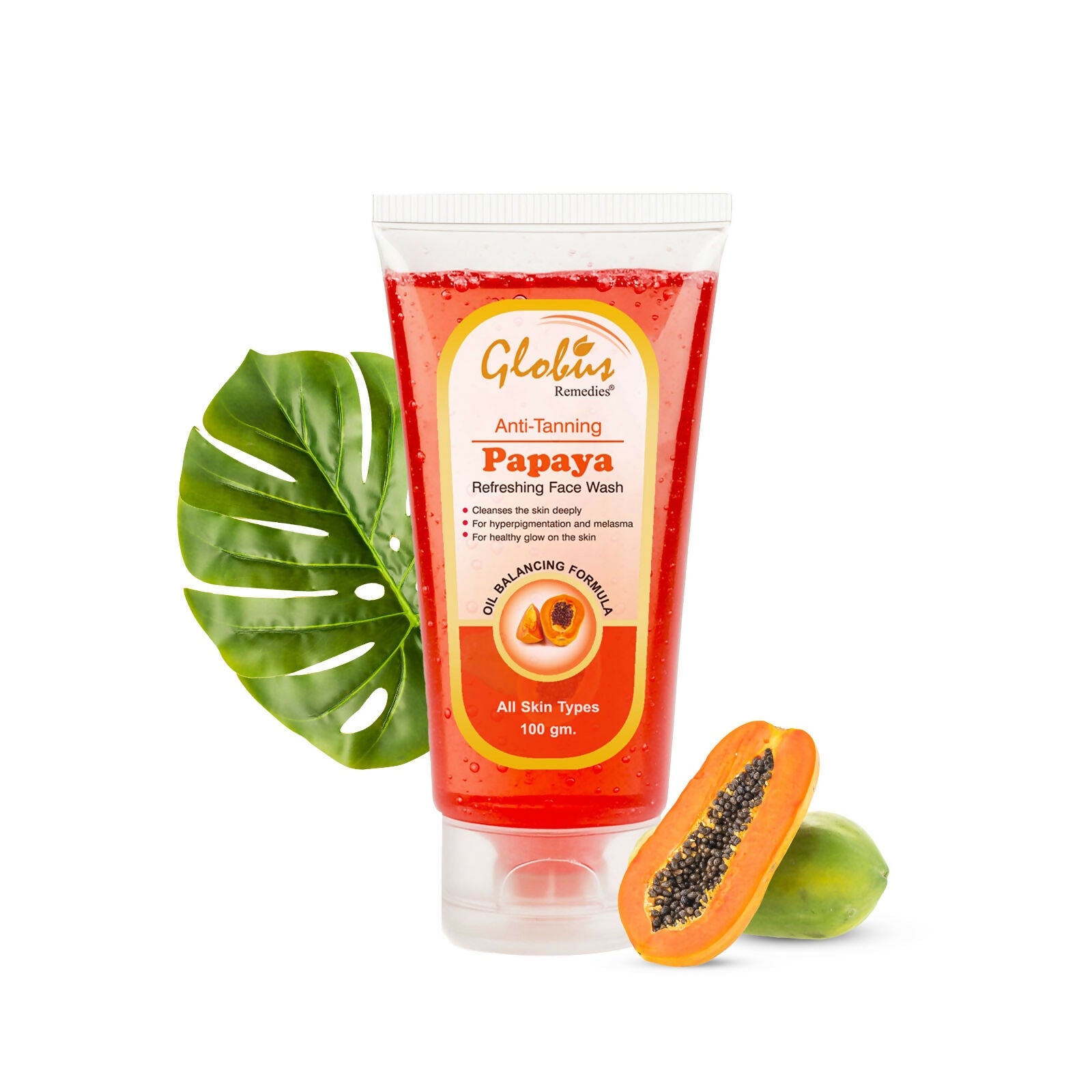 Globus Remedies Papaya Face Wash - Distacart