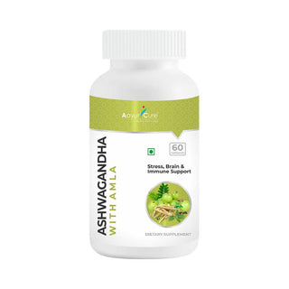 Aayur Cure Ashwagandha With Amla Capsules - Distacart