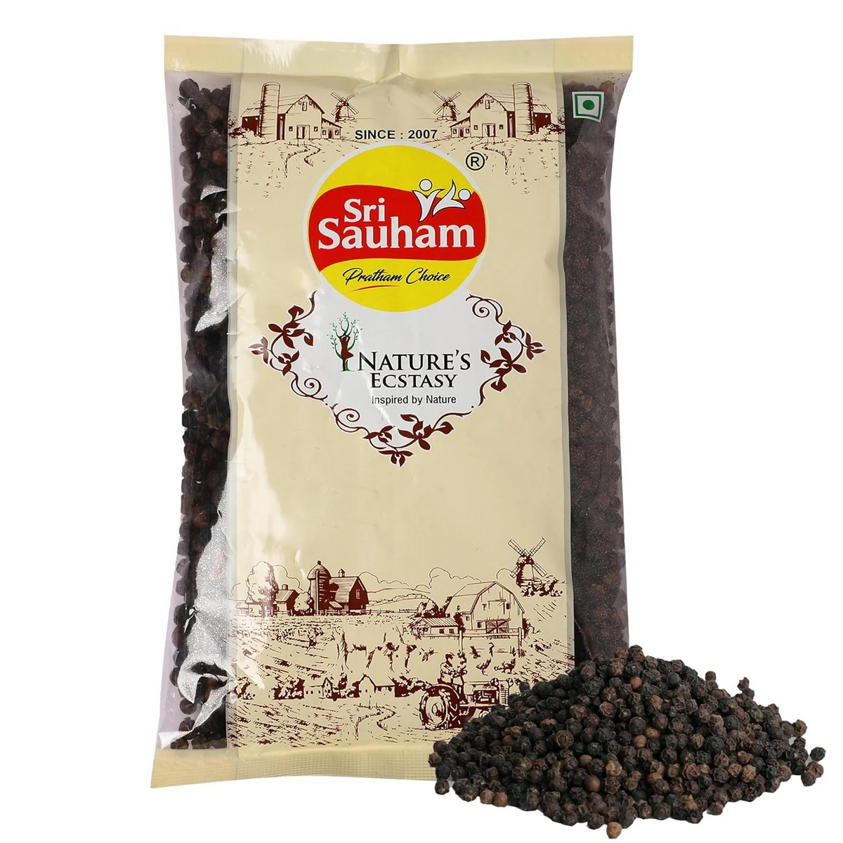Sri Sauham Premium Black Pepper Whole - Distacart