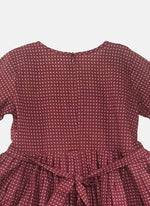 Thumbnail for Ahalyaa Maroon Pure Cotton Digital Printed Kids Kurta Sharara Set For Girls - Distacart