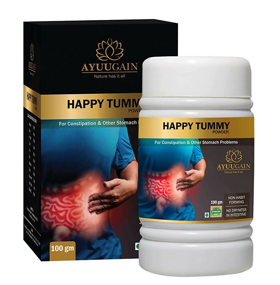 Ayuugain Happy Tummy Powder for Constipation Relief - Distacart