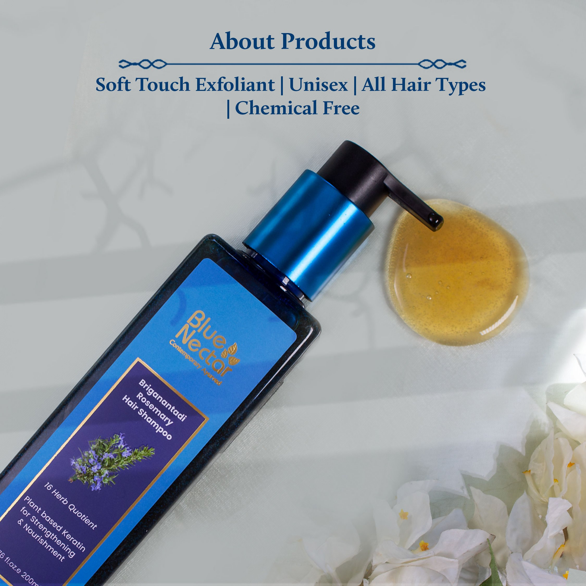 Blue Nectar Rosemary Keratin Shampoo - Distacart