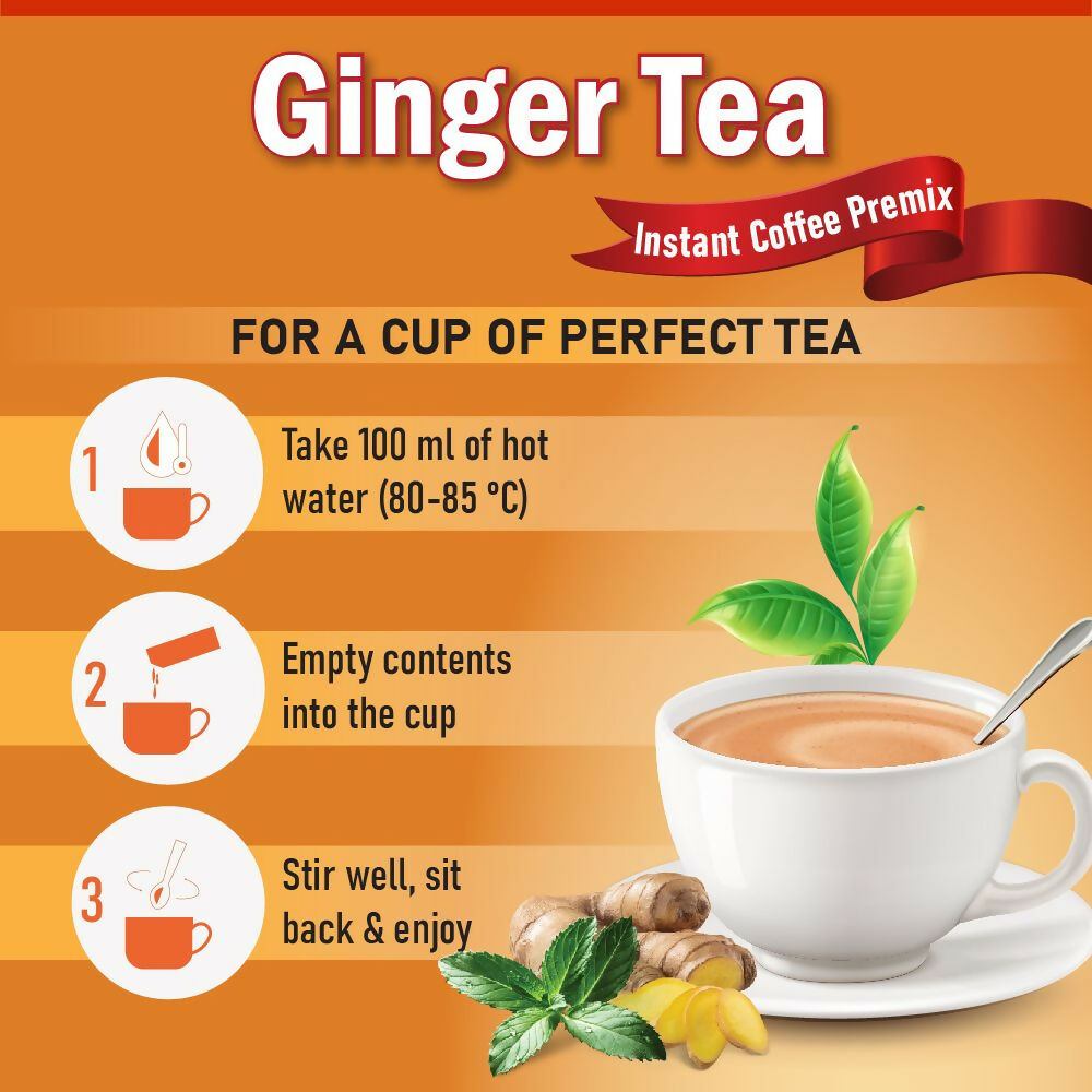 Naivedyam Ginger Instant Tea Premix Powder Sachets - Distacart