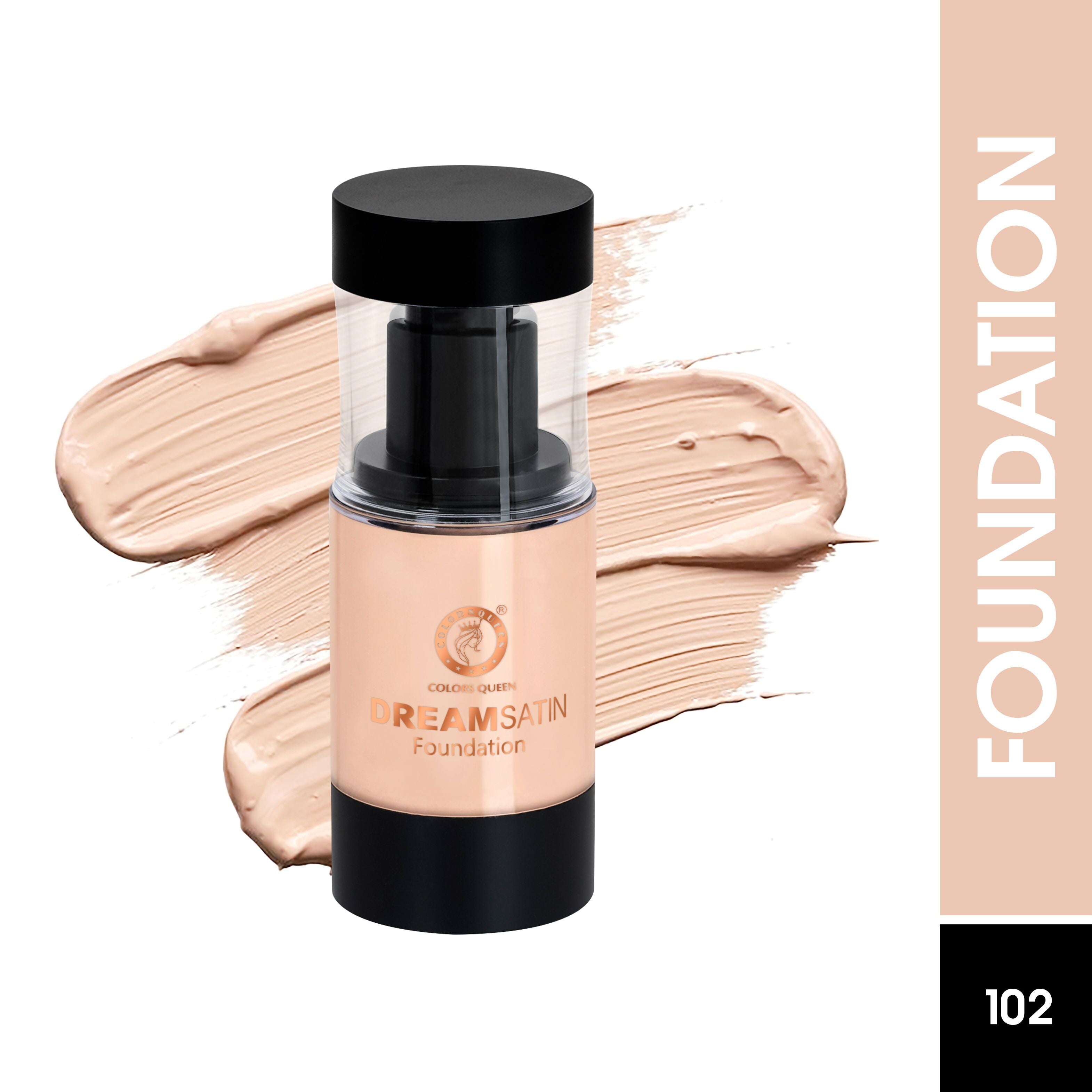 Colors Queen Dream Satin Foundation - 102 Ivory - Distacart