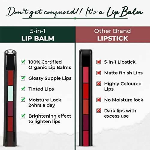 Organic Harvest Organic Lip Balm 5 in 1 - Distacart