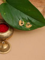 Thumbnail for Ruby Raang Gold Peacock Earrings