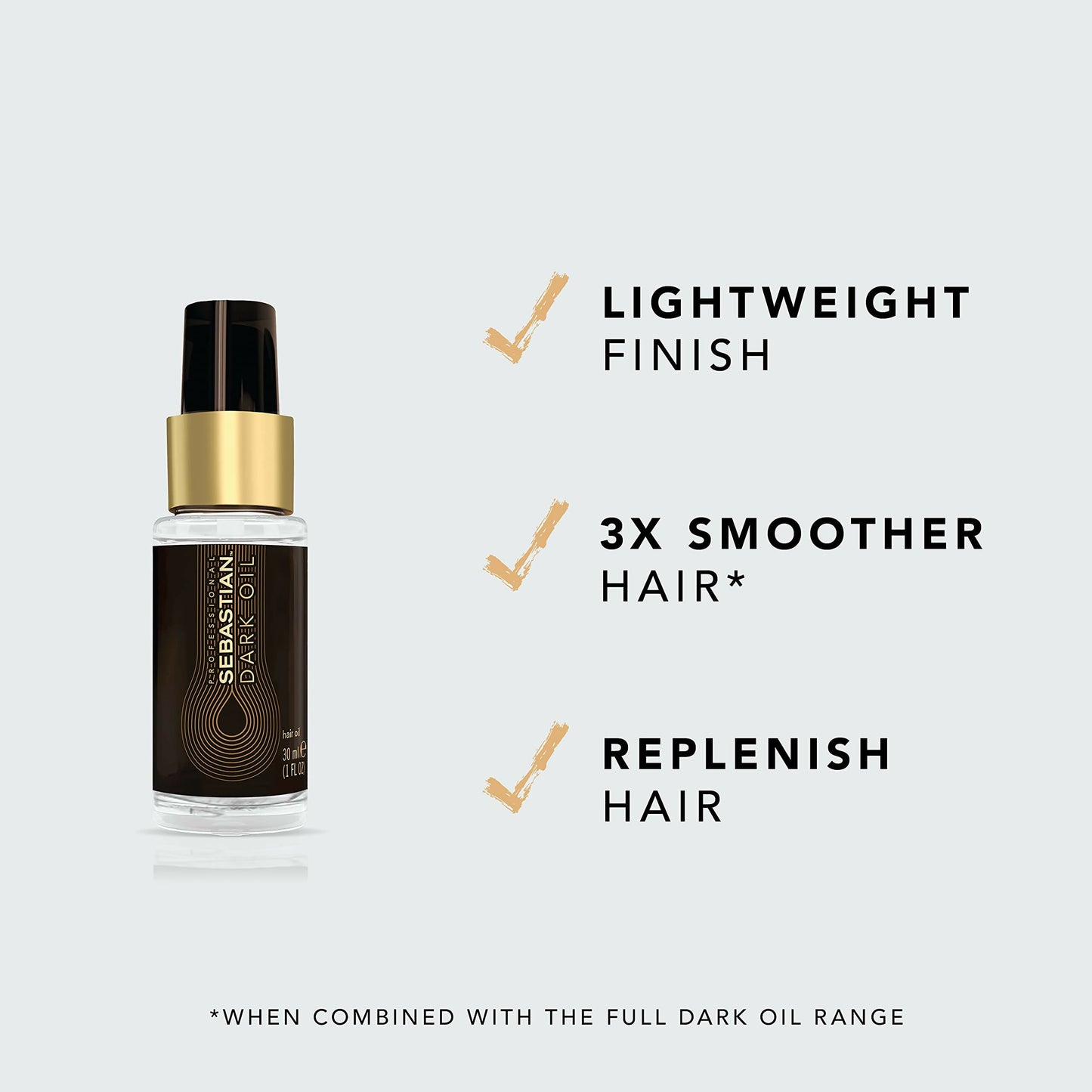 Sebastian Professional Dark Oil Hair Styling Oil - Distacart