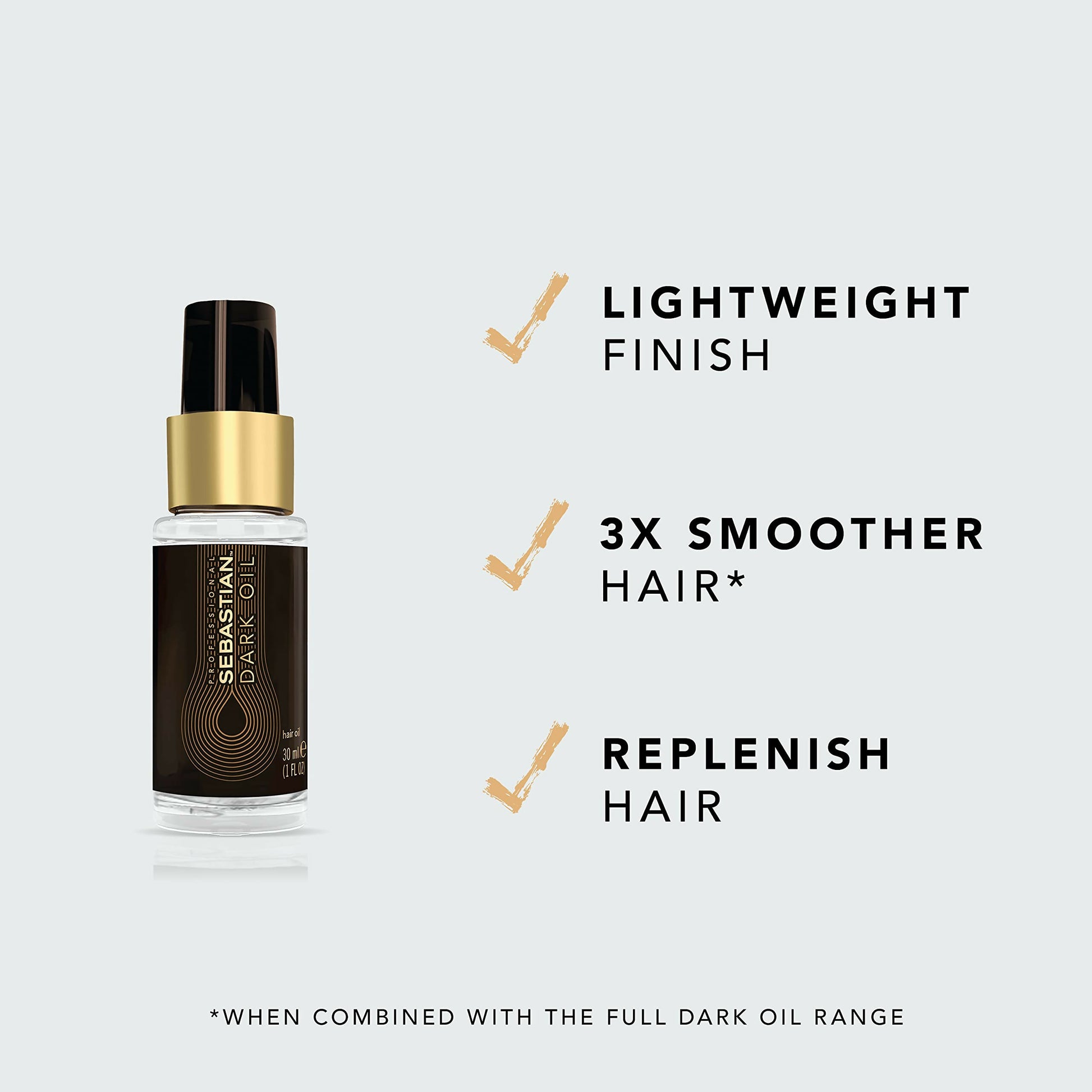 Sebastian Professional Dark Oil Hair Styling Oil - Distacart