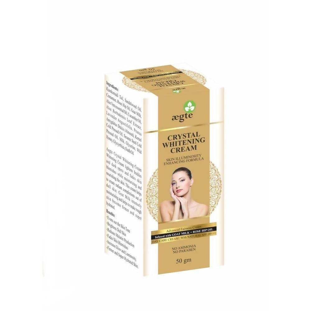 Aegte Crystal Whitening Cream Skin Illuminosity Enhancing Formula Benefits