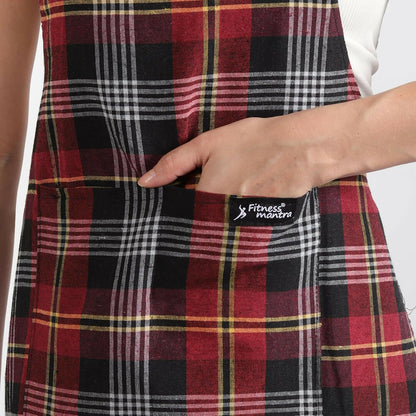 Fitness Mantra Waterproof Kitchen Apron For Men & Women-Multicolour - Dista