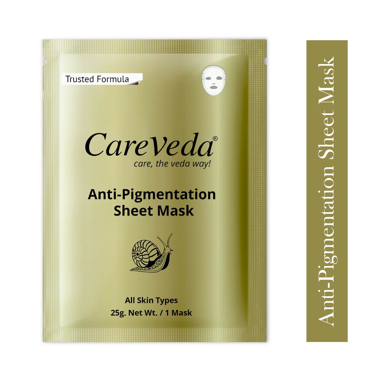 CareVeda Tone & Glow Anti Pigmentation Sheet Mask Suitable For All Skin Types - Dista