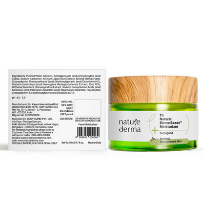 Nature Derma 1% Natural Biome-Boost Moisturizer - Distacart
