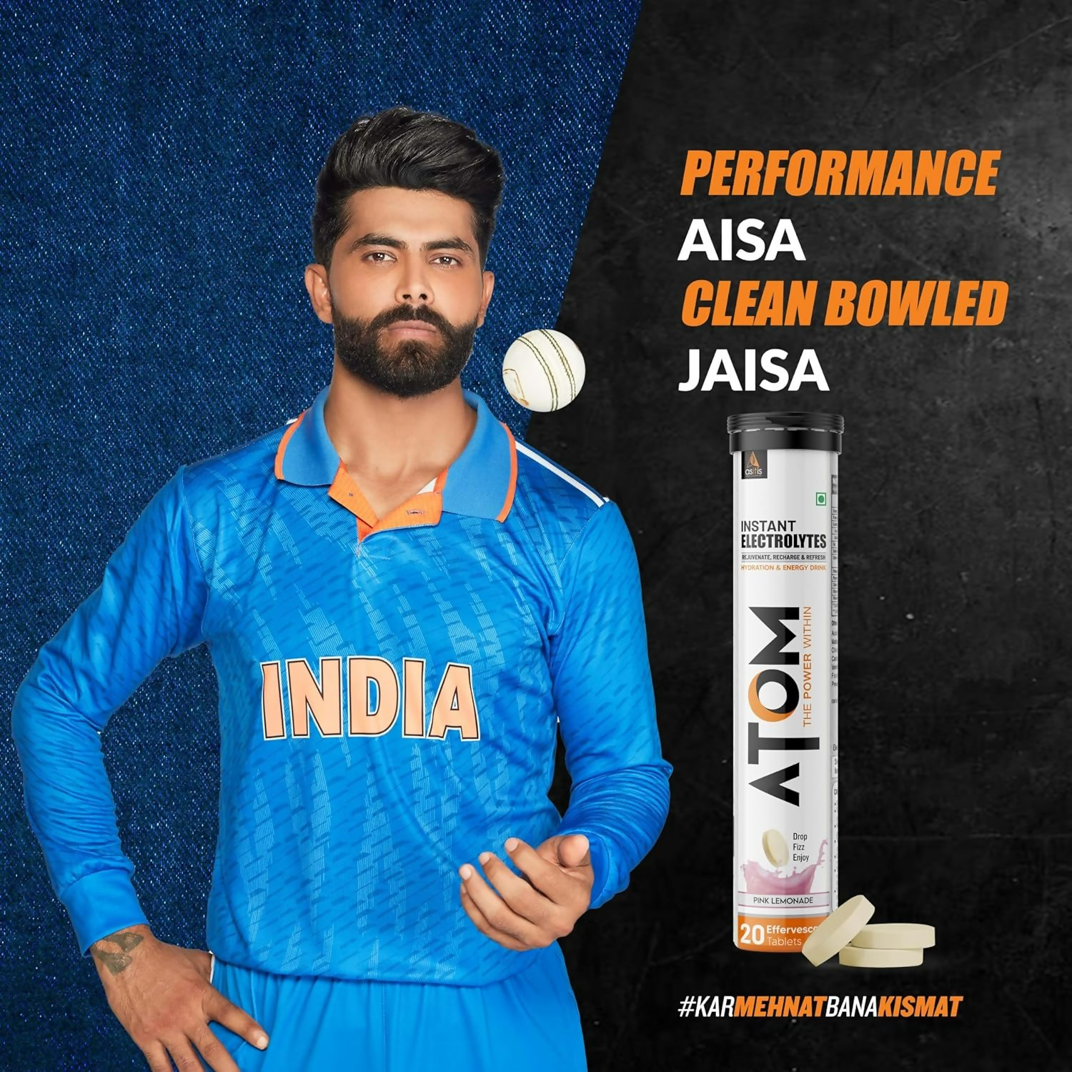 As-It-Is Atom Electrolyte Effervescent Tablet Pink Lemonade