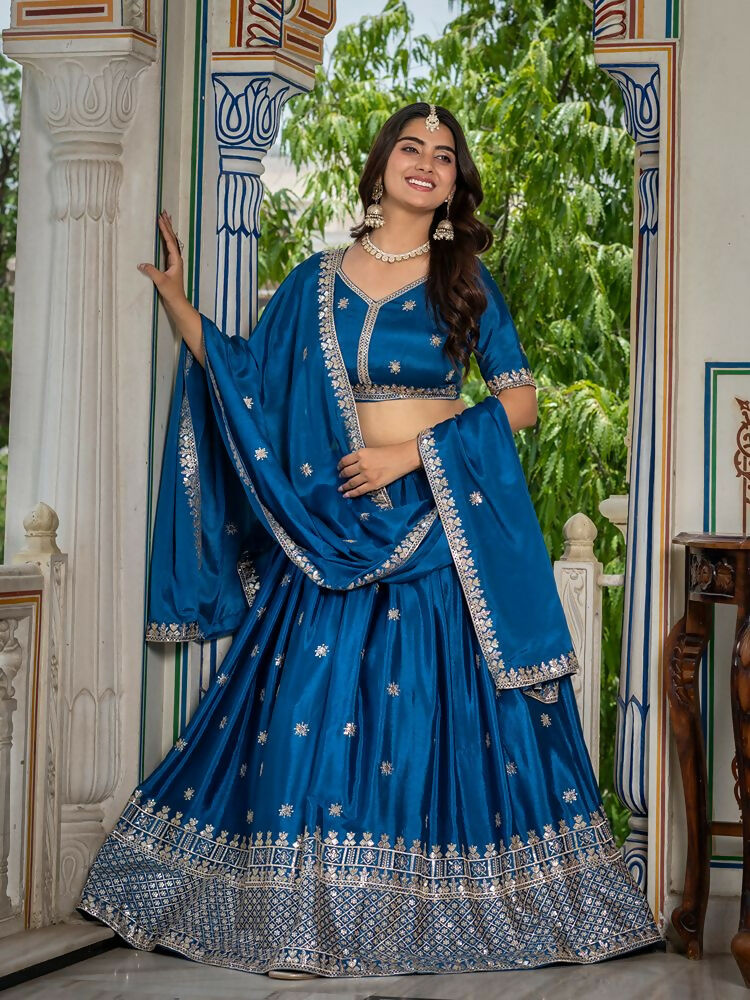 Lehenga Mart Rama Designer Wedding Wear Lehenga Choli - Dista