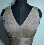 Thumbnail for Kia Fashions Dusty Pink Crush Tissue Self Design Readymade Blouse - Distacart