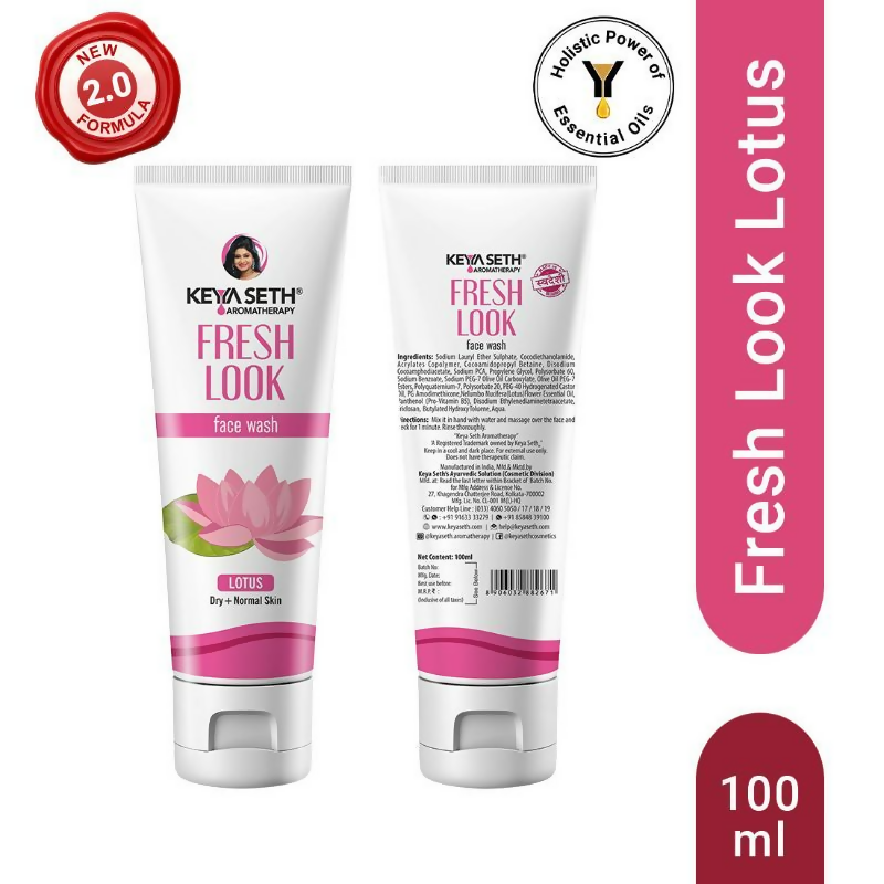 Keya Seth Aromatherapy Lotus Fresh Look Face Wash - Distacart