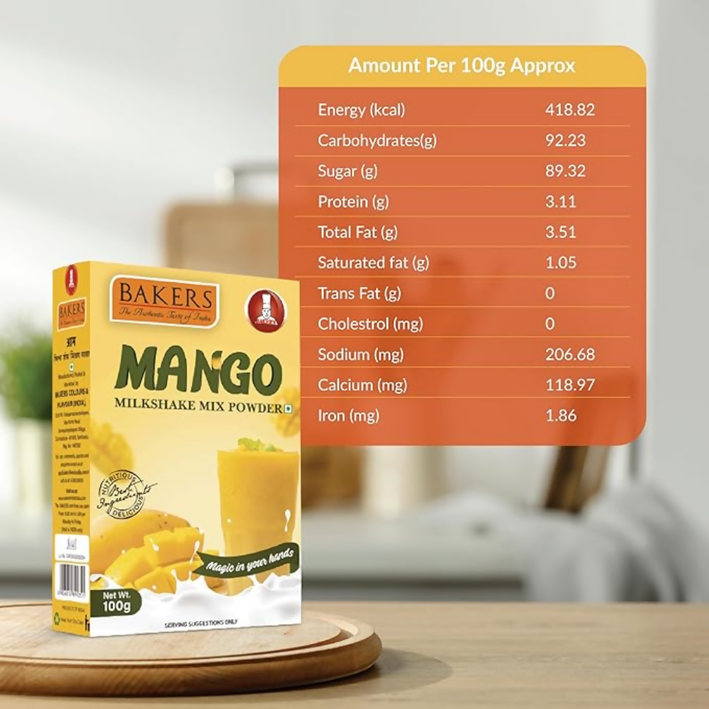 BAKERS Milk Shake Mix - Mango Flavour - Dista