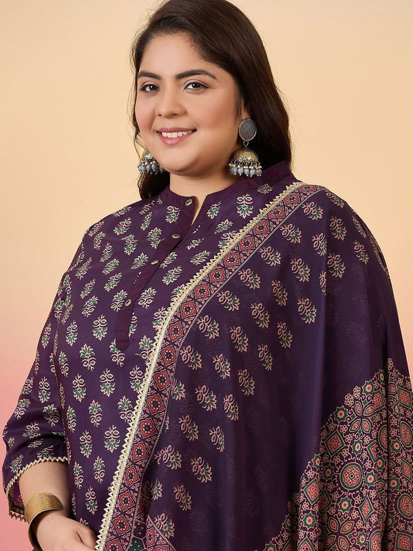 Sztori Women Floral Printed Regular Kurta with Trousers & With Dupatta - Distacart